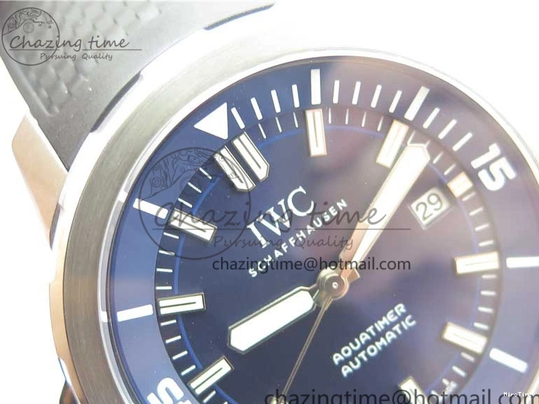 MIROTIME 0124 RelaxedFit Aquatimer Automatic IW329004 V6F 1:1 Best Edition Blue Dial on Rubber Strap MIYOTA 7095